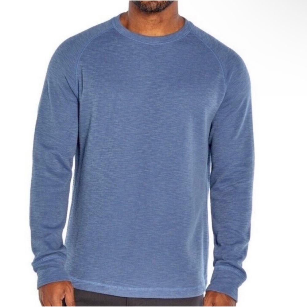 Banana Republic Double Knit Crewneck Sweater in Vintage Indigo - Size Small